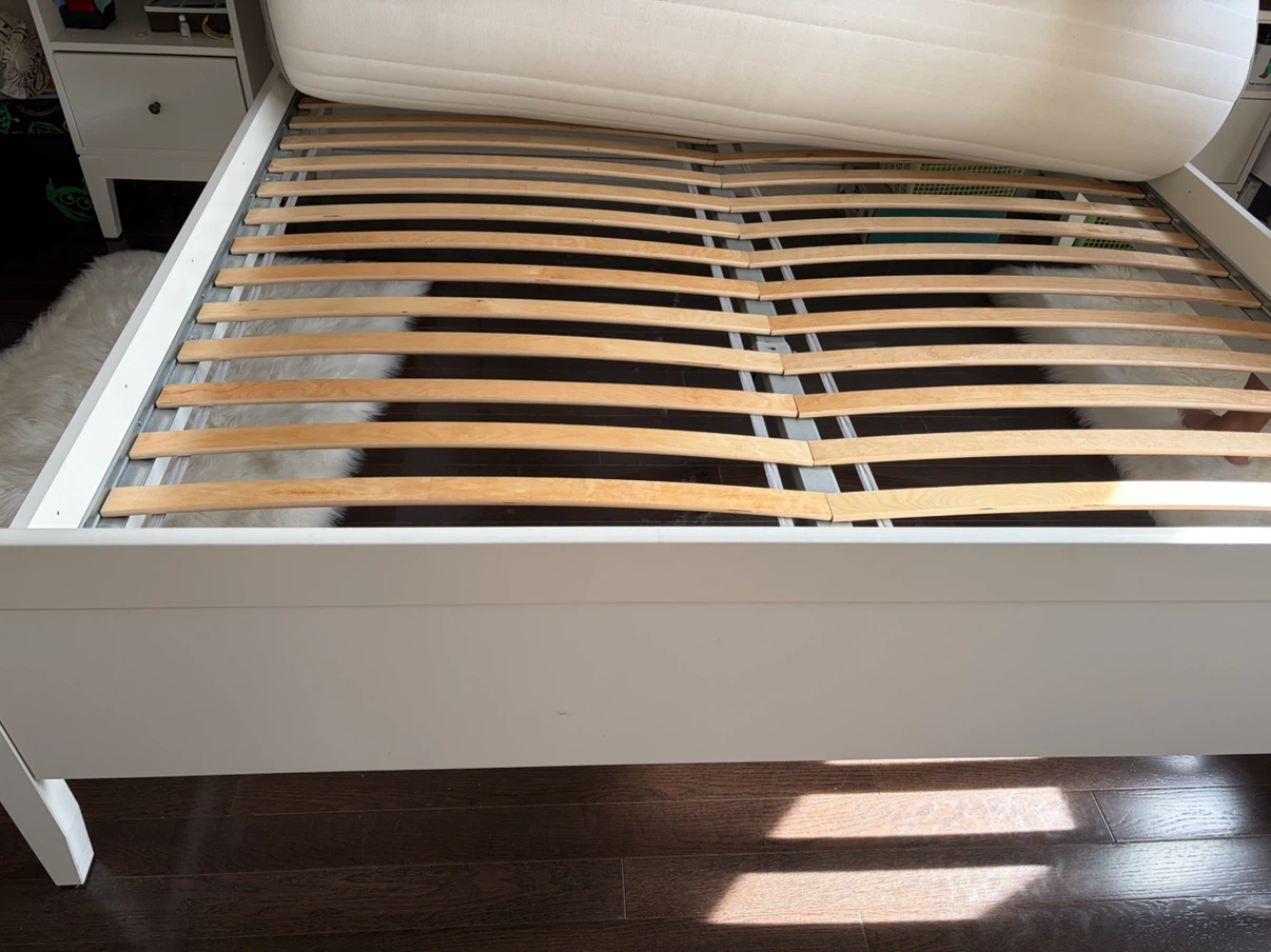 IKEA King size Bed Frame with Slatted Base - photo 2