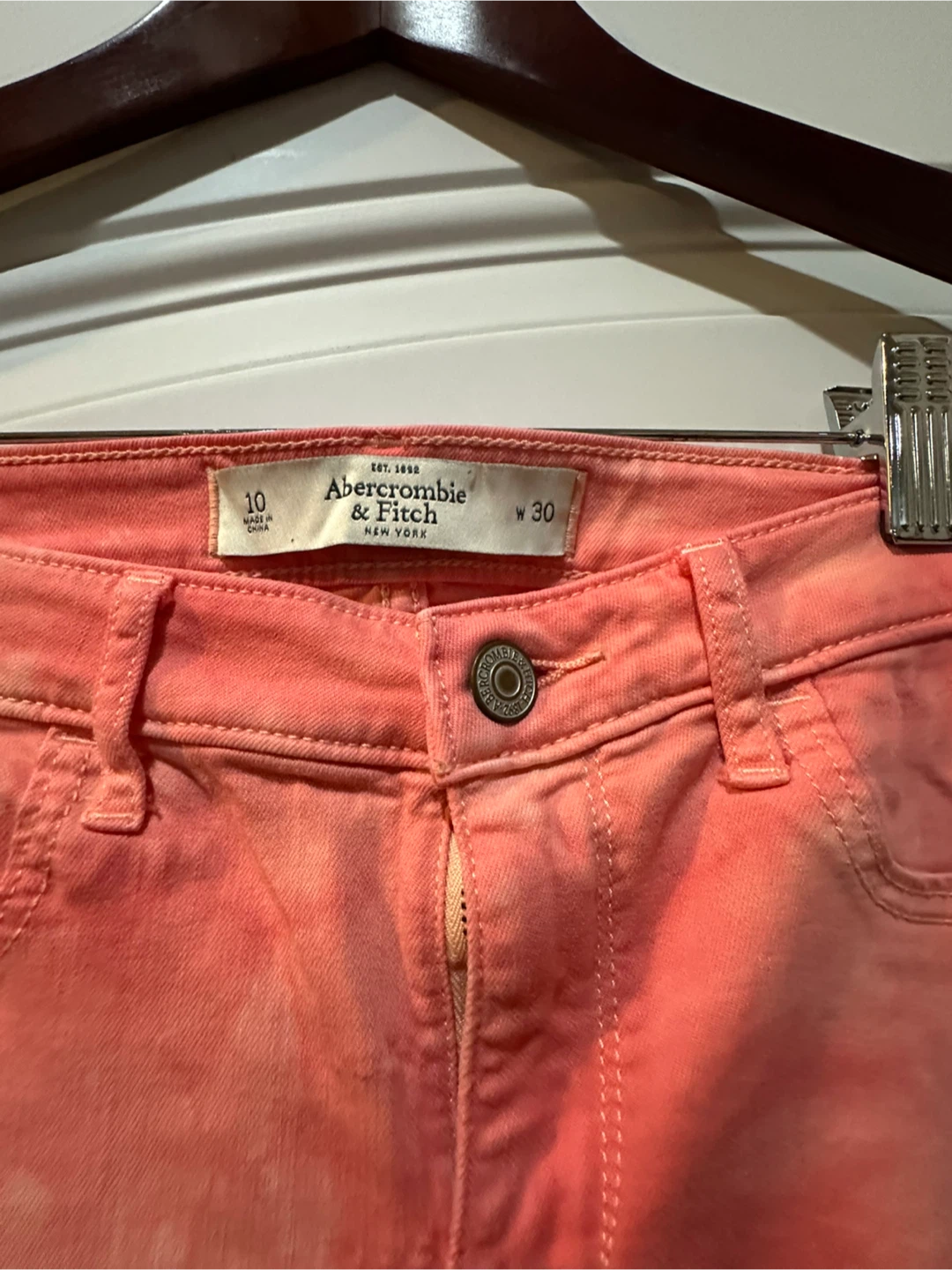 Abercrombie & Fitch Pink Tie-Dye Jeans - photo 2