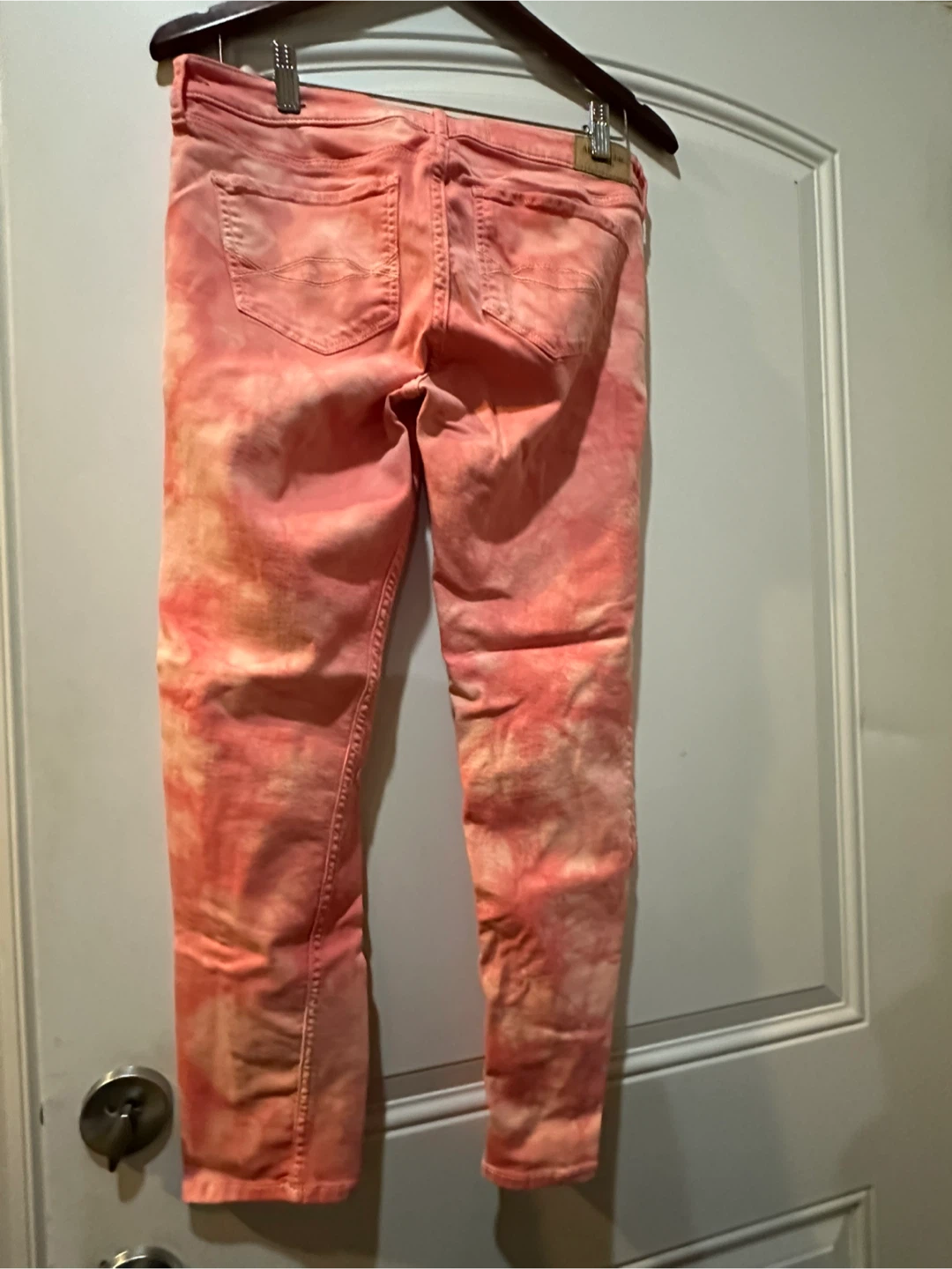 Abercrombie & Fitch Pink Tie-Dye Jeans - photo 4