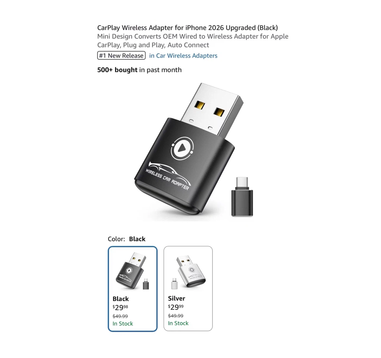 Brand new CarPlay Wireless Adapter