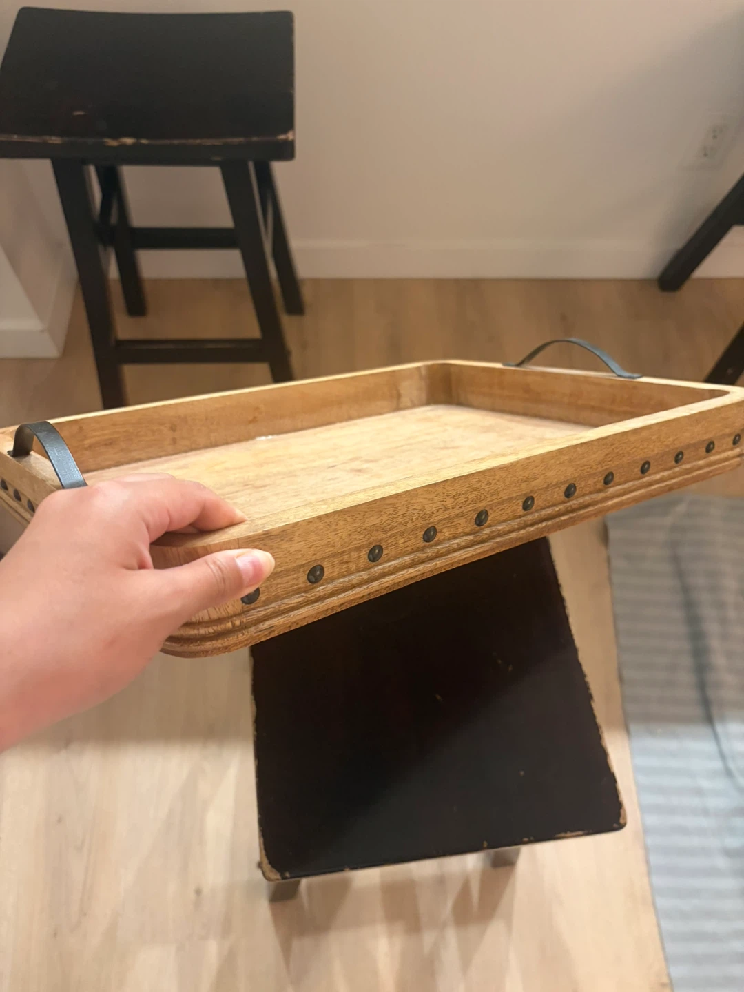 Decorative Wooden Serving Tray - photo 2