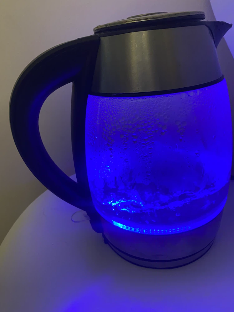 Electric Glass Kettle with Blue LED