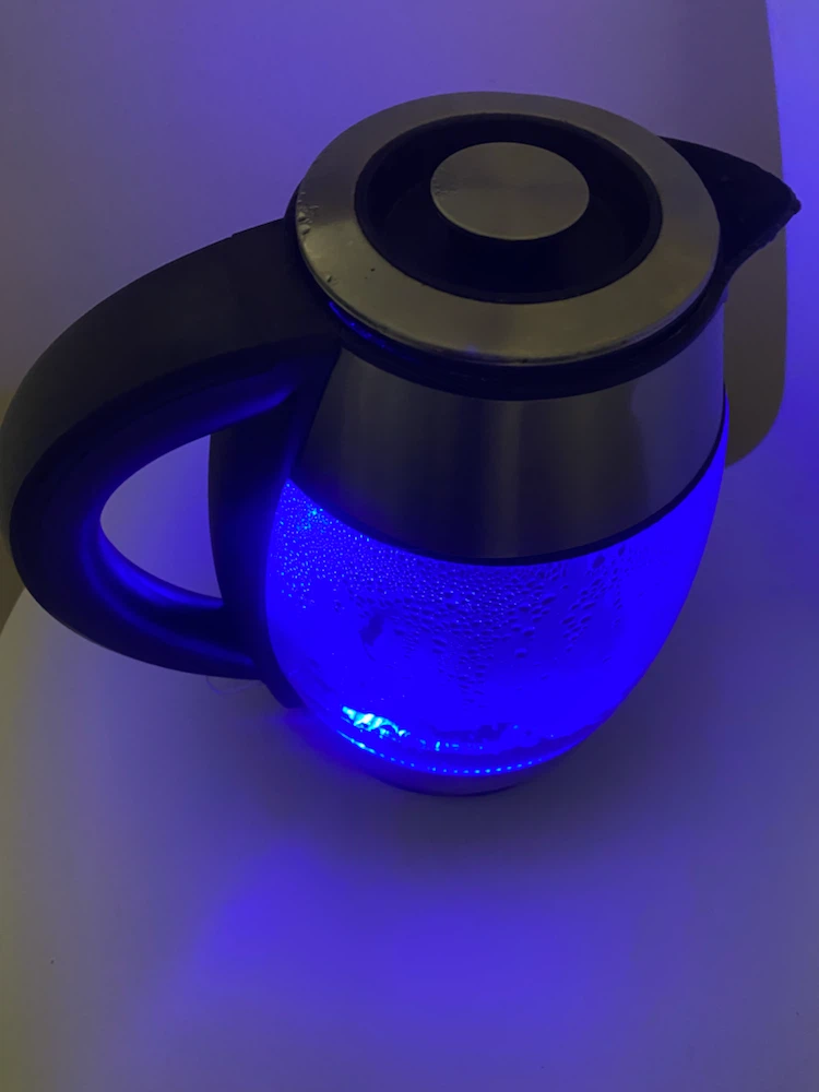 Electric Glass Kettle with Blue LED - photo 3