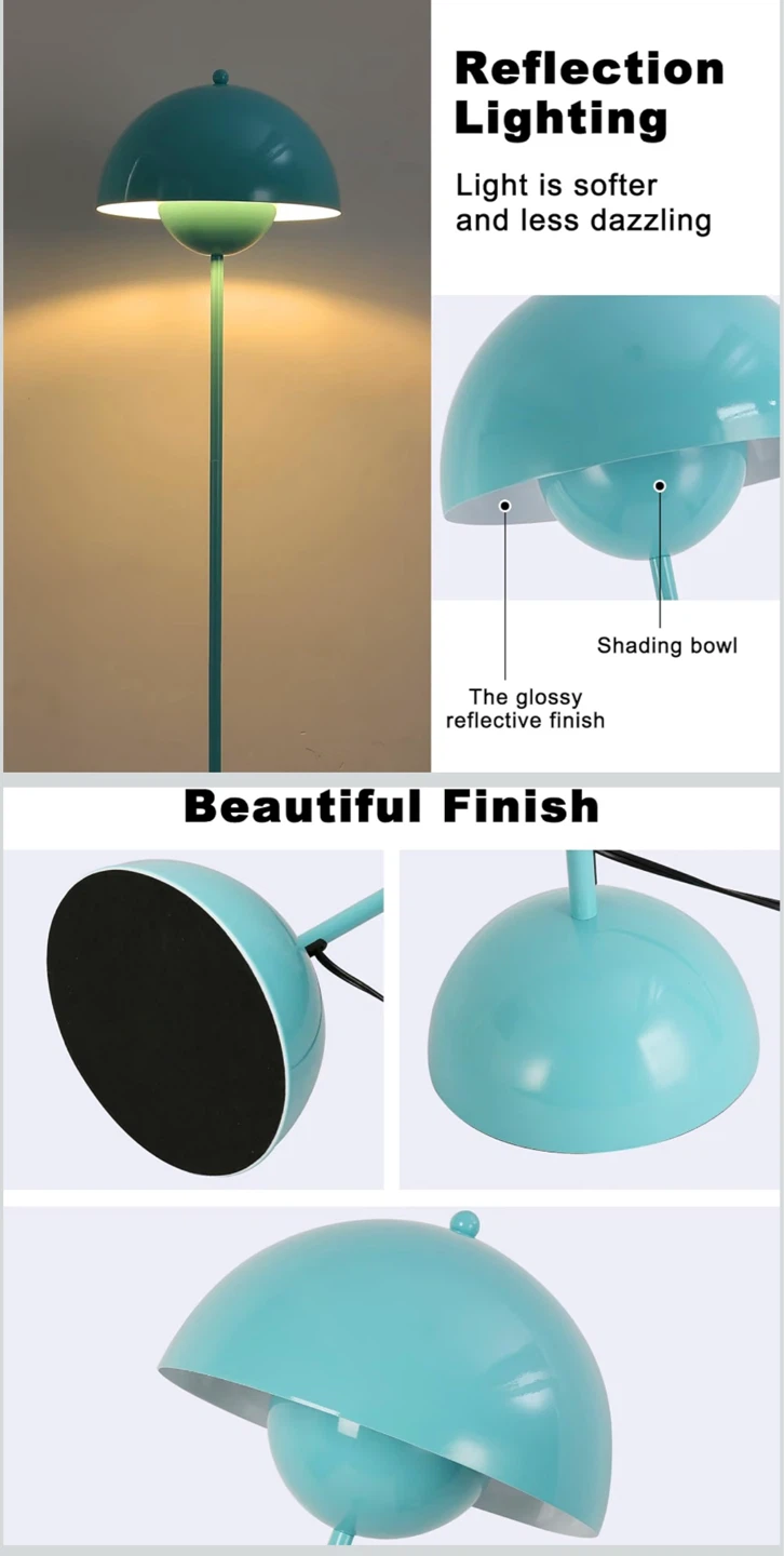 Mid-Century Modern Metal Bud Floor Lamp for Home - photo 5