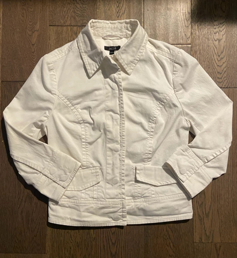 Jacob White Cotton Jacket - Size XS - photo 2