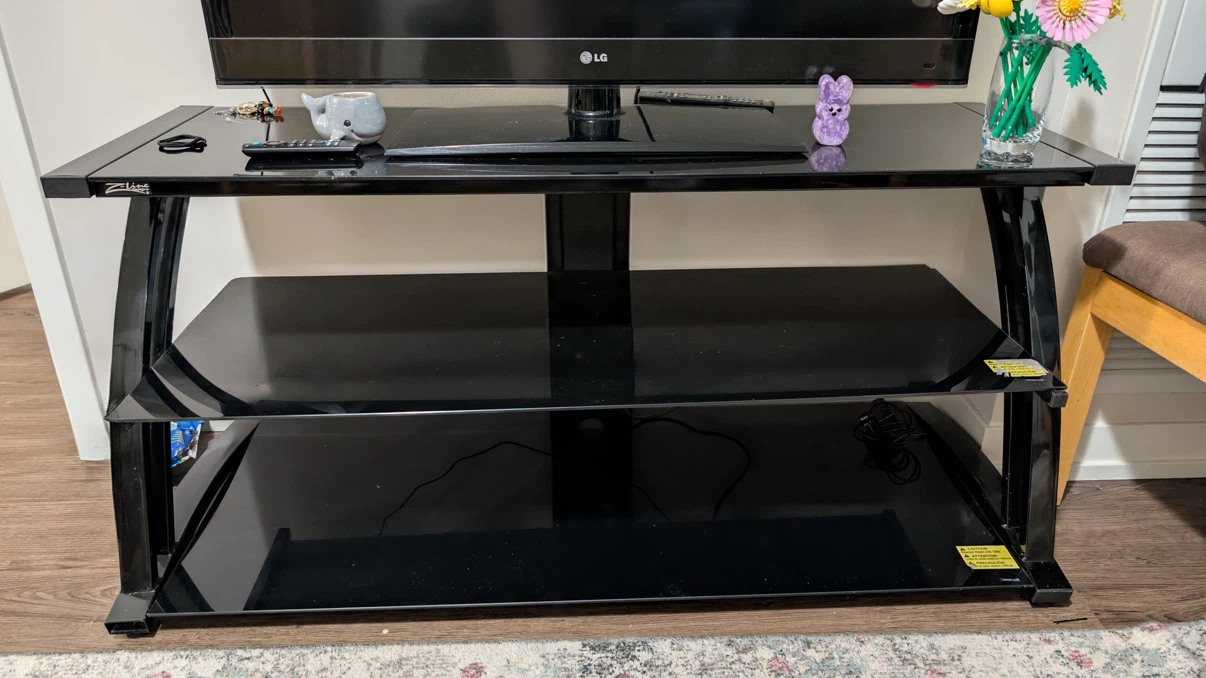 Z-Line Designs Black Glass TV Stand - photo 2