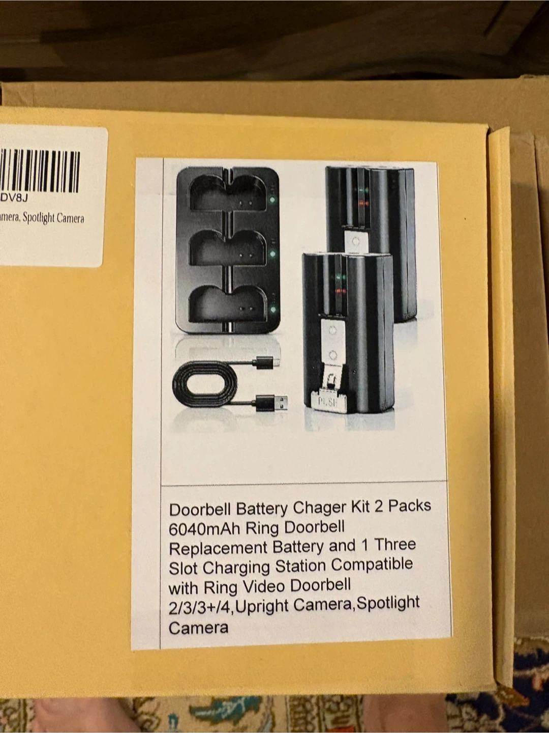 Ring Video Doorbell Replacement Battery & Charger Kit