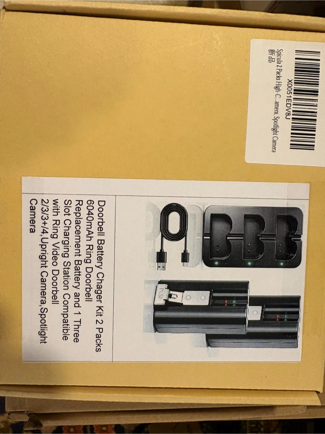 Ring Video Doorbell Replacement Battery & Charger Kit - photo 2