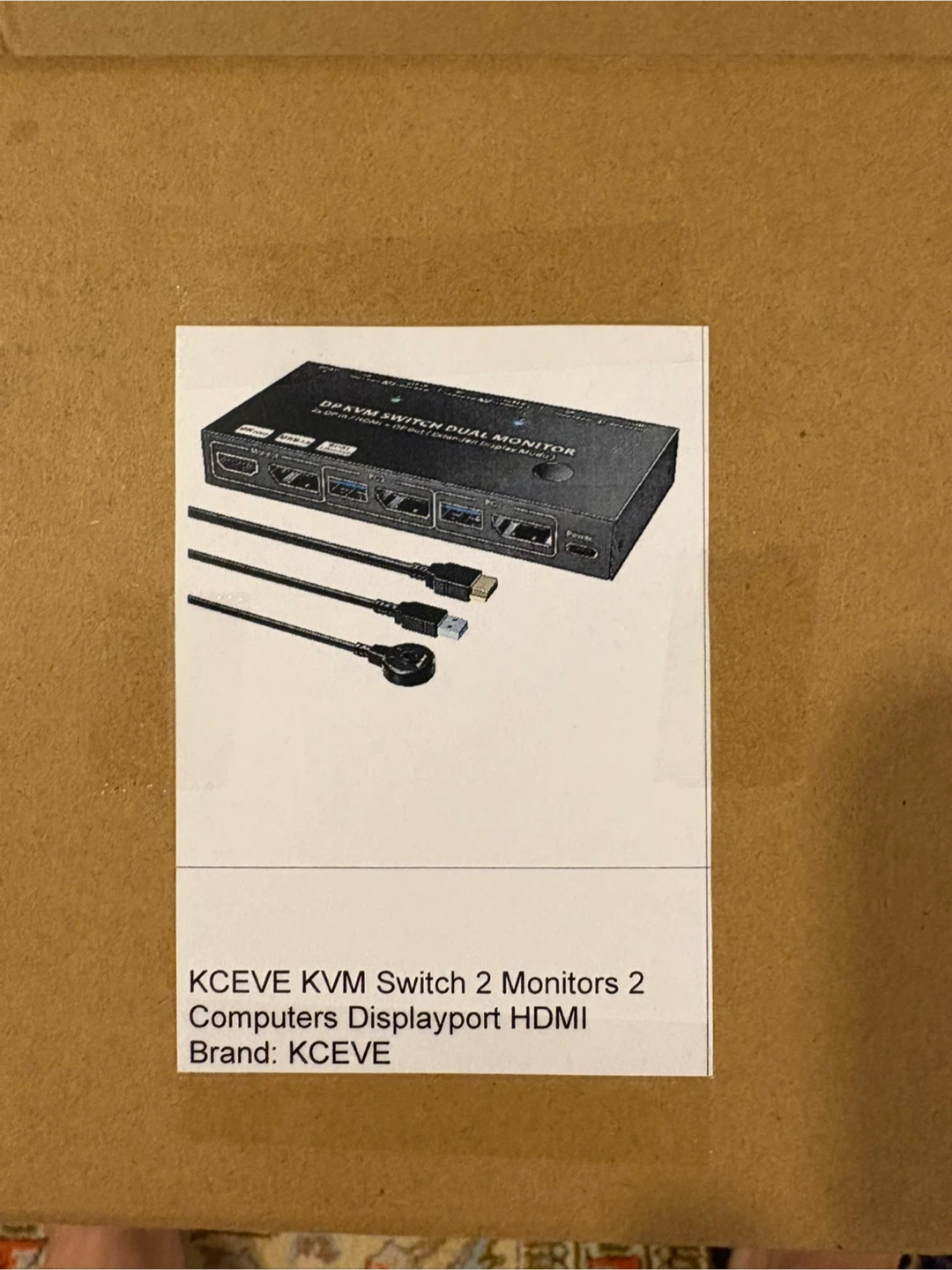 KCEVE Dual Monitor KVM Switch