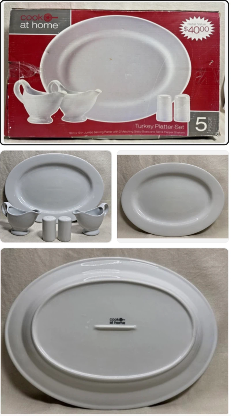 Cook At Home 5 Piece Turkey Platter Set - photo 2
