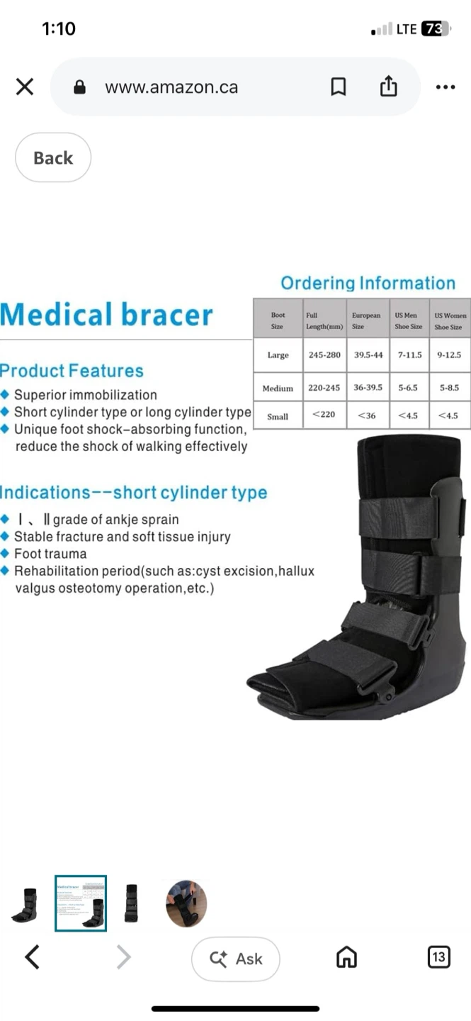 Medical Orthopaedic Walking Boot -medium - photo 3