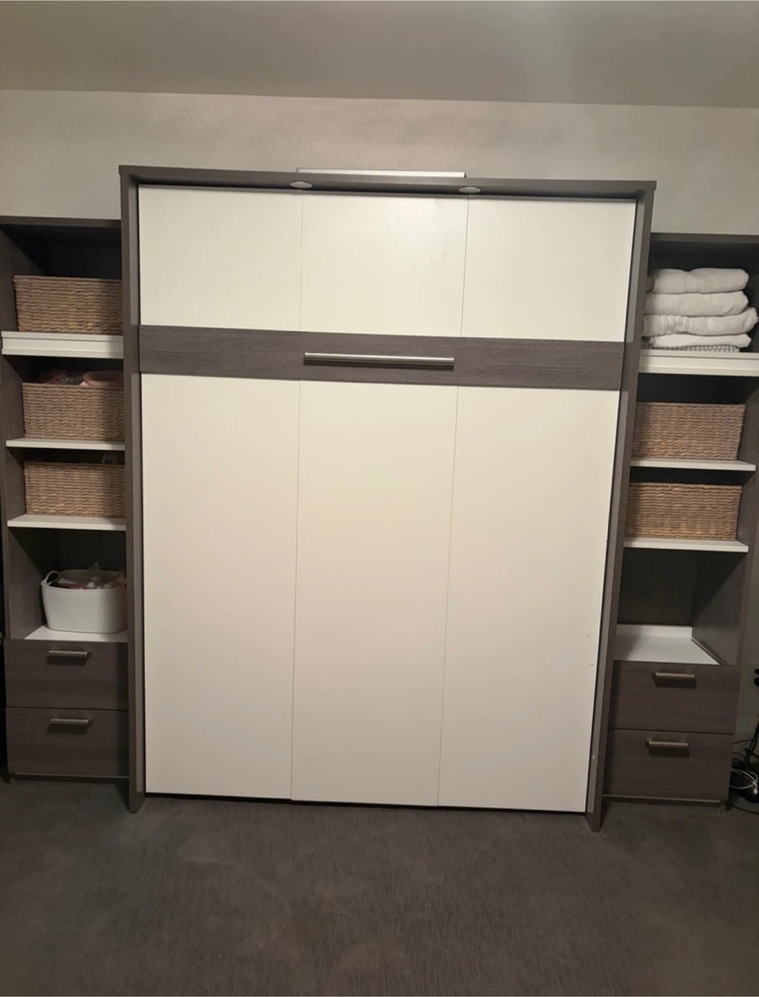 Murphy Bed with Shelving and Storage
