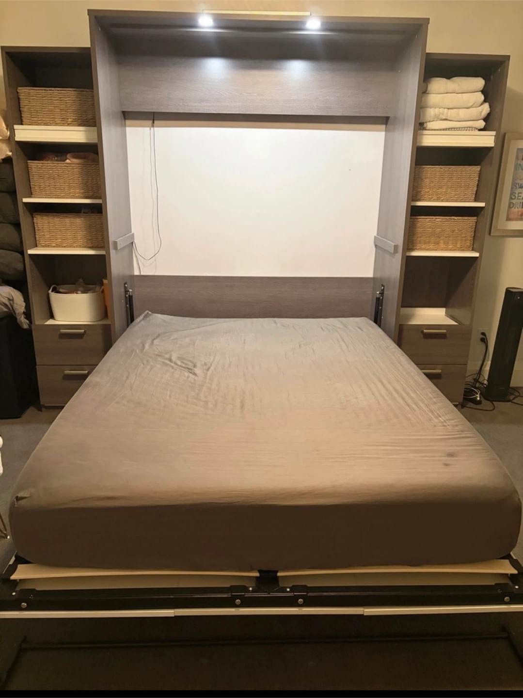 Murphy Bed with Shelving and Storage - photo 2