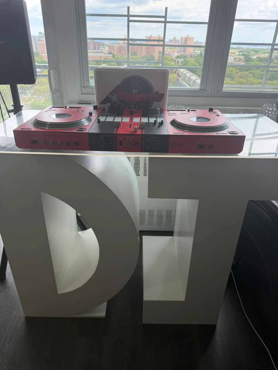 DJ table letter