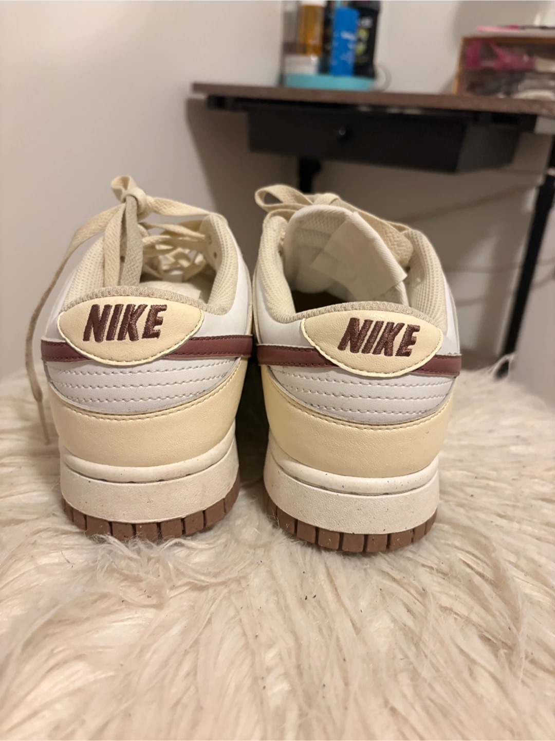 W7.5-Nike Dunk Low Cream and maroon - photo 3