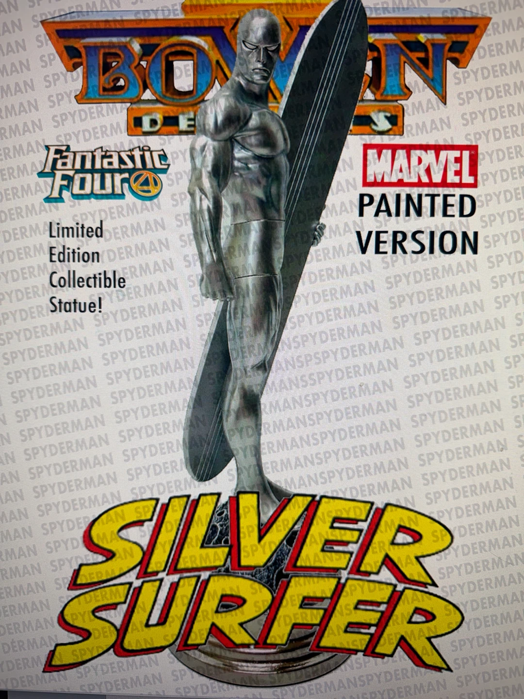 Bowen Designs Silver Surfer Painted Statue