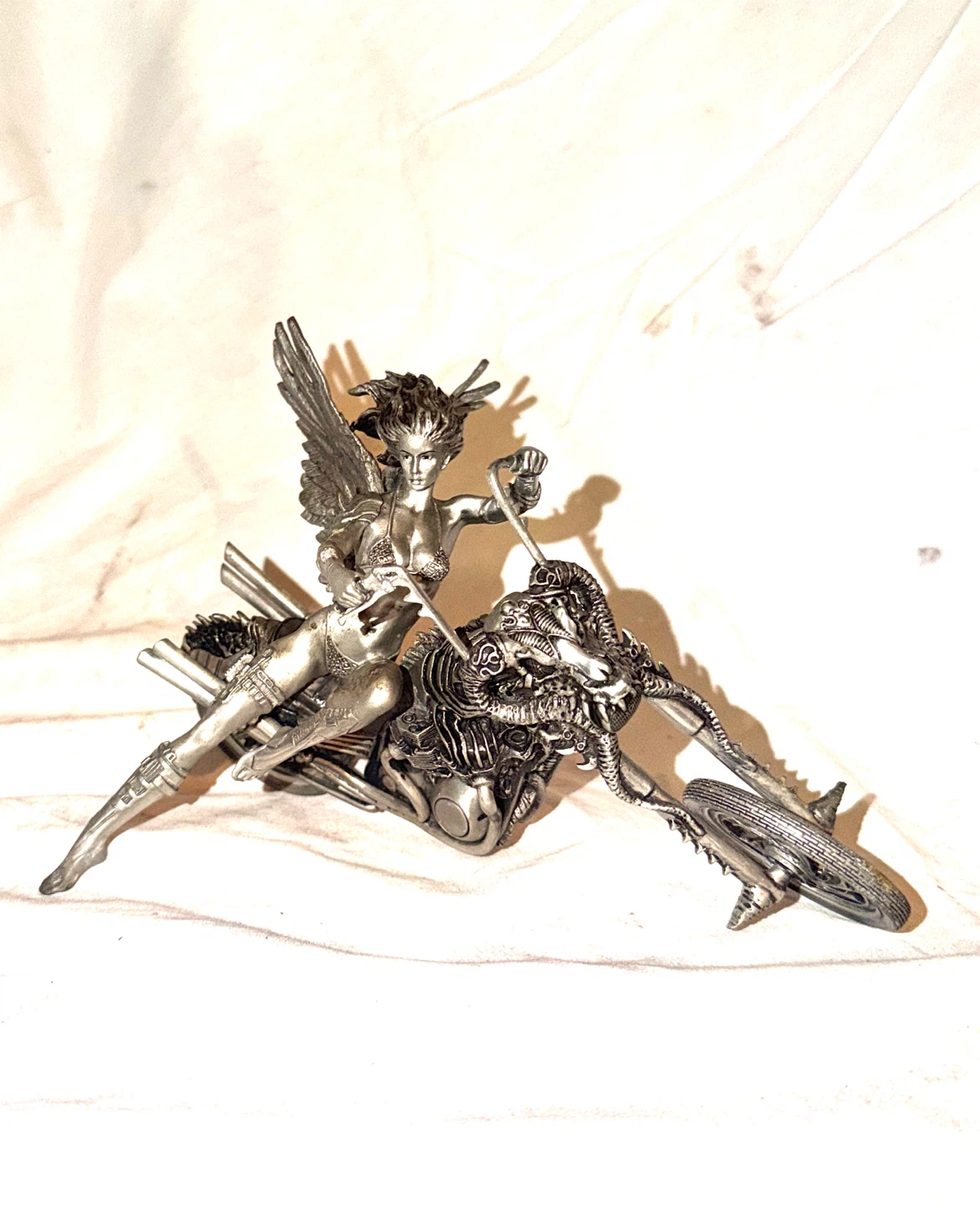 Temptation rides the beast Julie bell pewter ststue