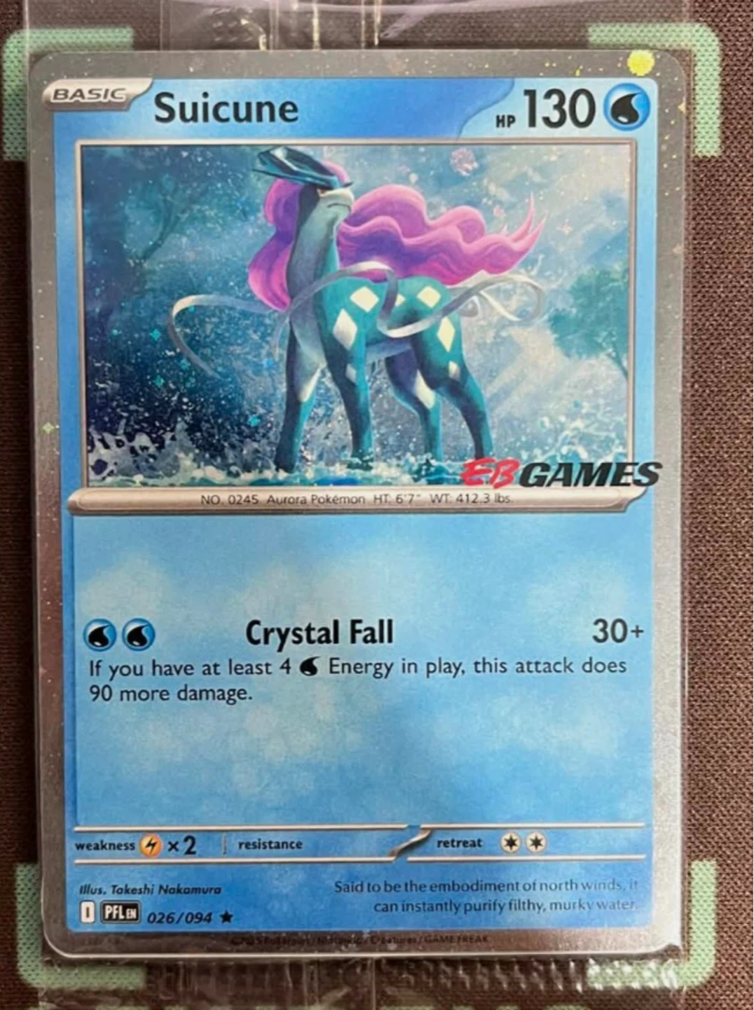 Suicune (EB Games Exclusive) - 026 - Rare - Holofoil