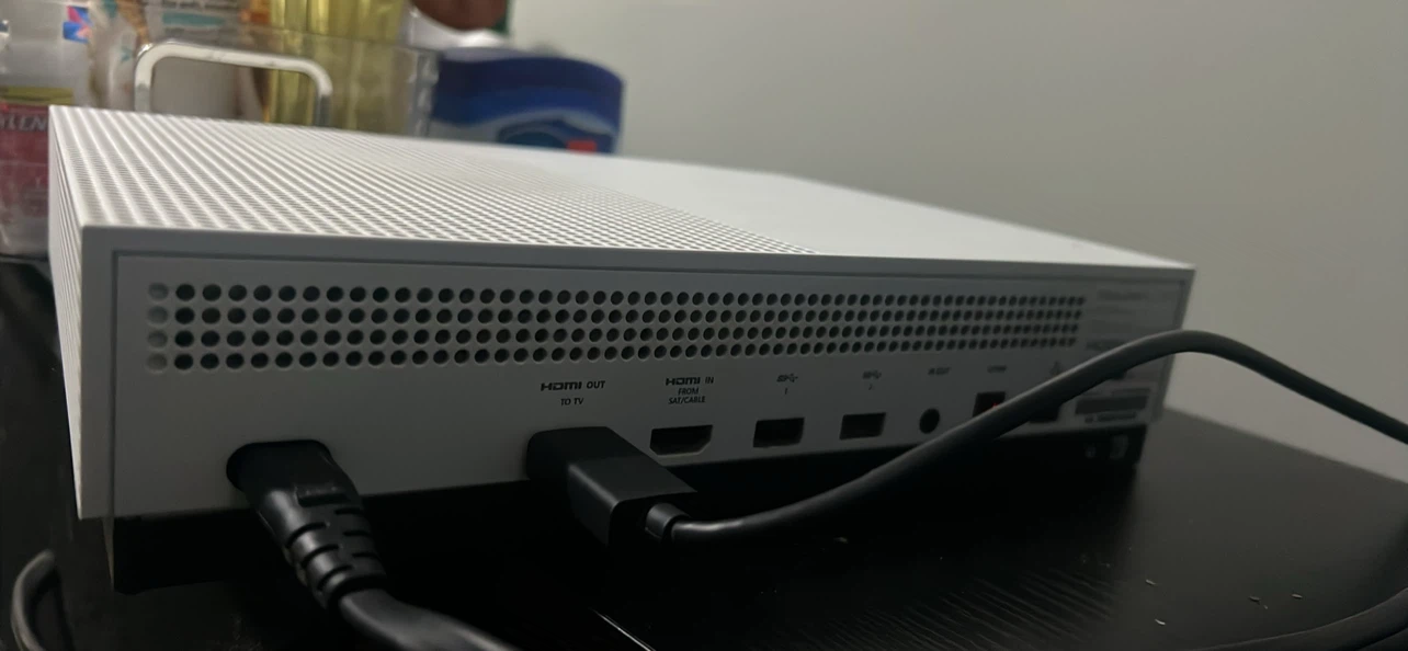 Xbox One S Console with Two Blue Controllers - photo 3