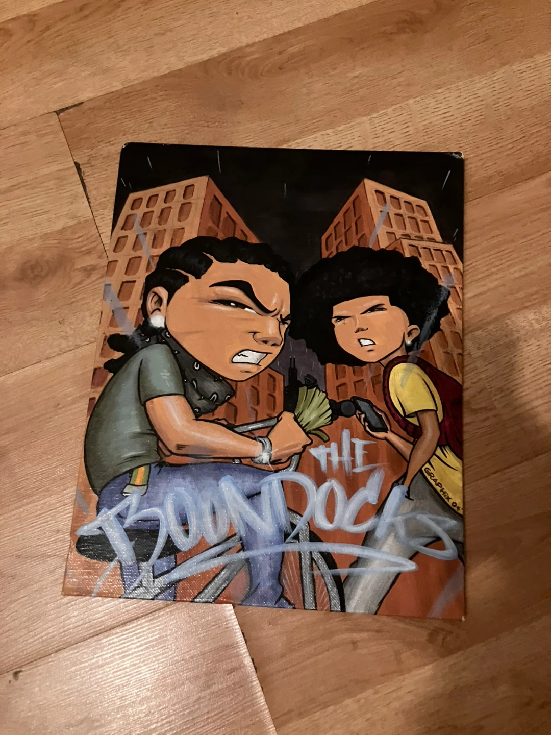 The Boondocks hand painted Fan Art Canvas Print