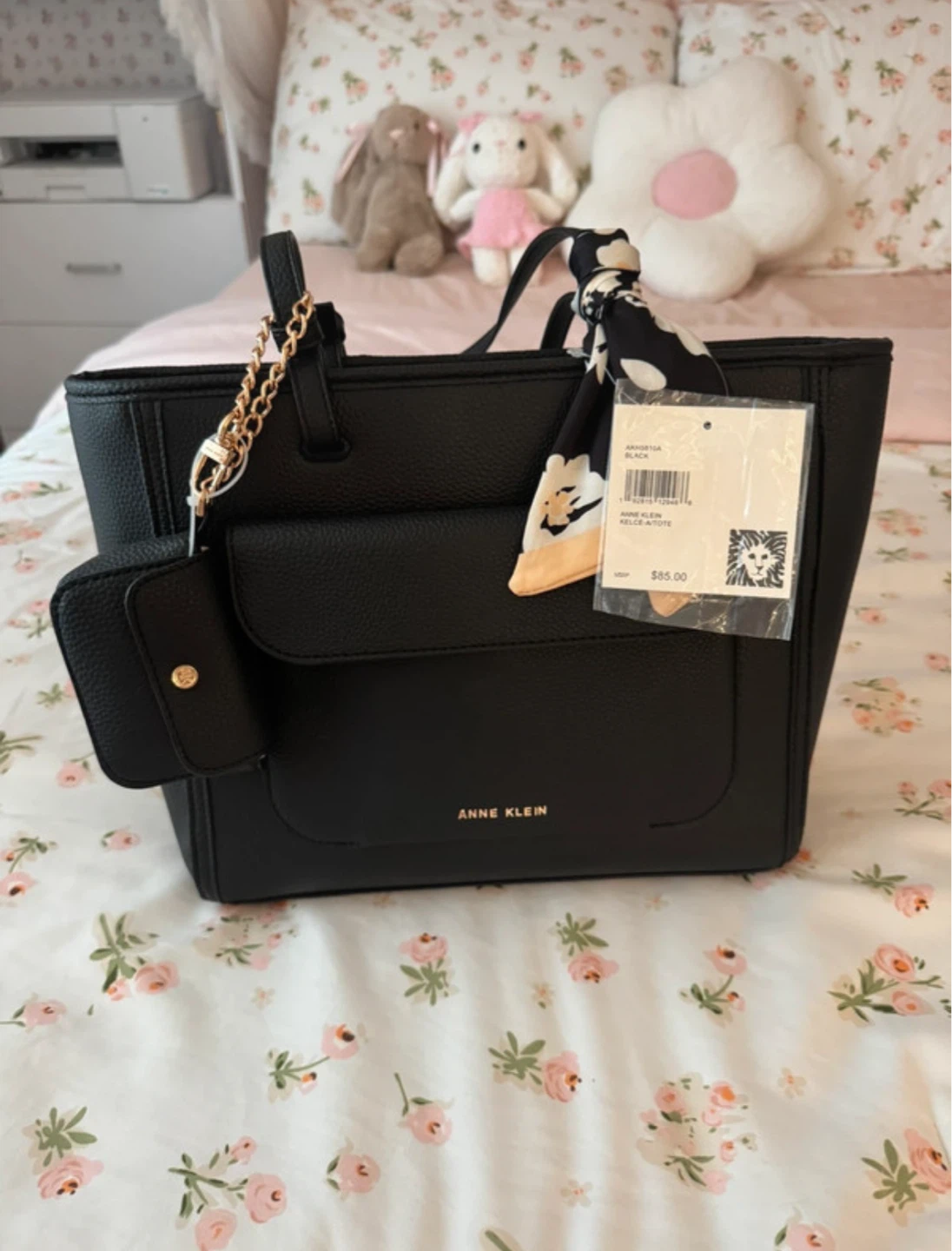 Anne Klein Kelce Tote Bag in Black