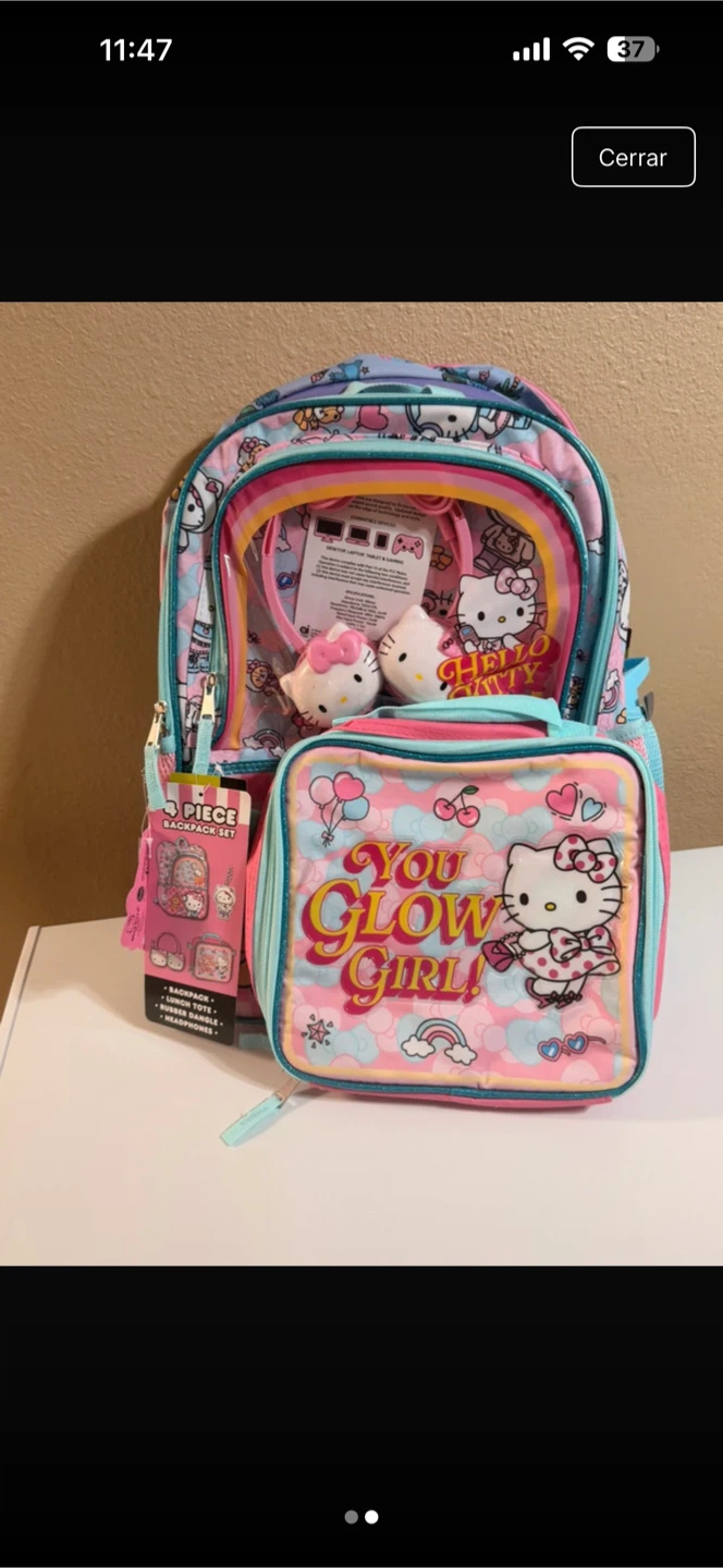 Hello Kitty 4-Piece Backpack Set