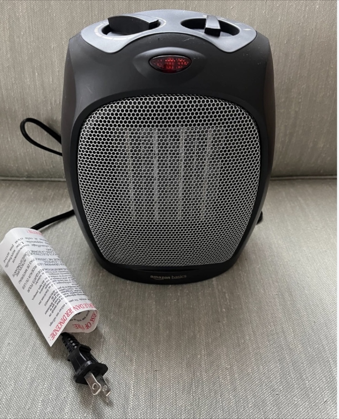 Amazon Basics Portable Ceramic Heater