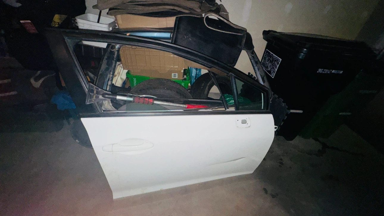 White civic Passenger Side Door