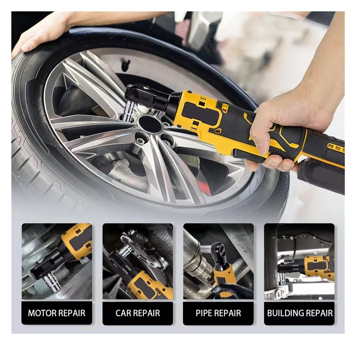 Cordless Electric Ratchet Wrench compatible delwalt - photo 3