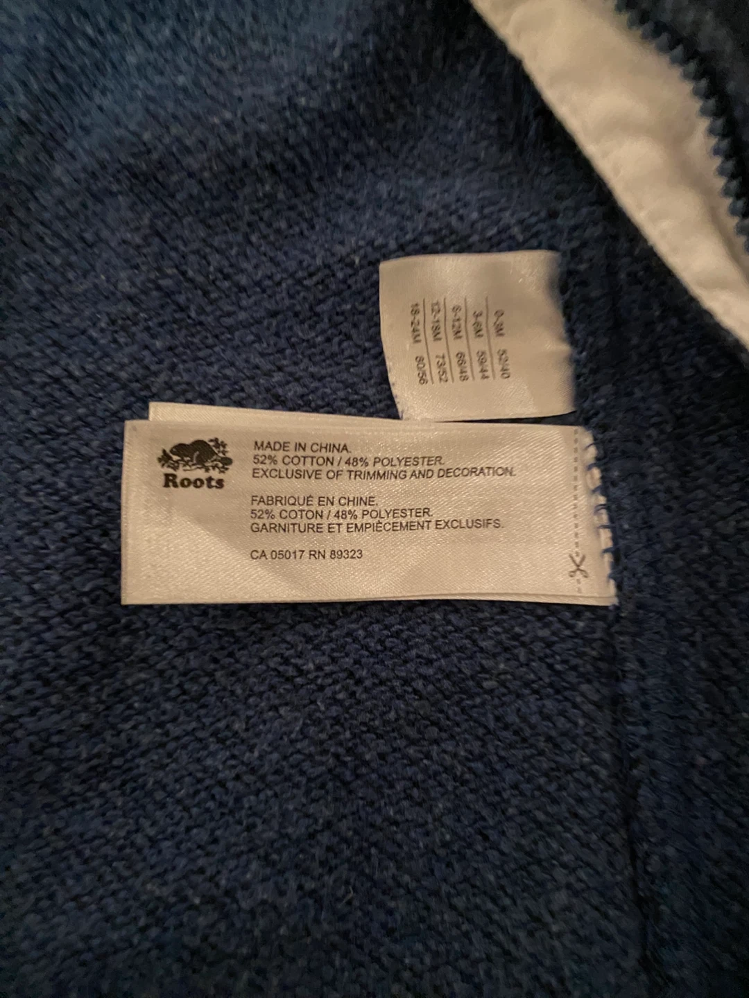NWT Baby Roots blue cotton blend one-piece 6-12M - photo 4