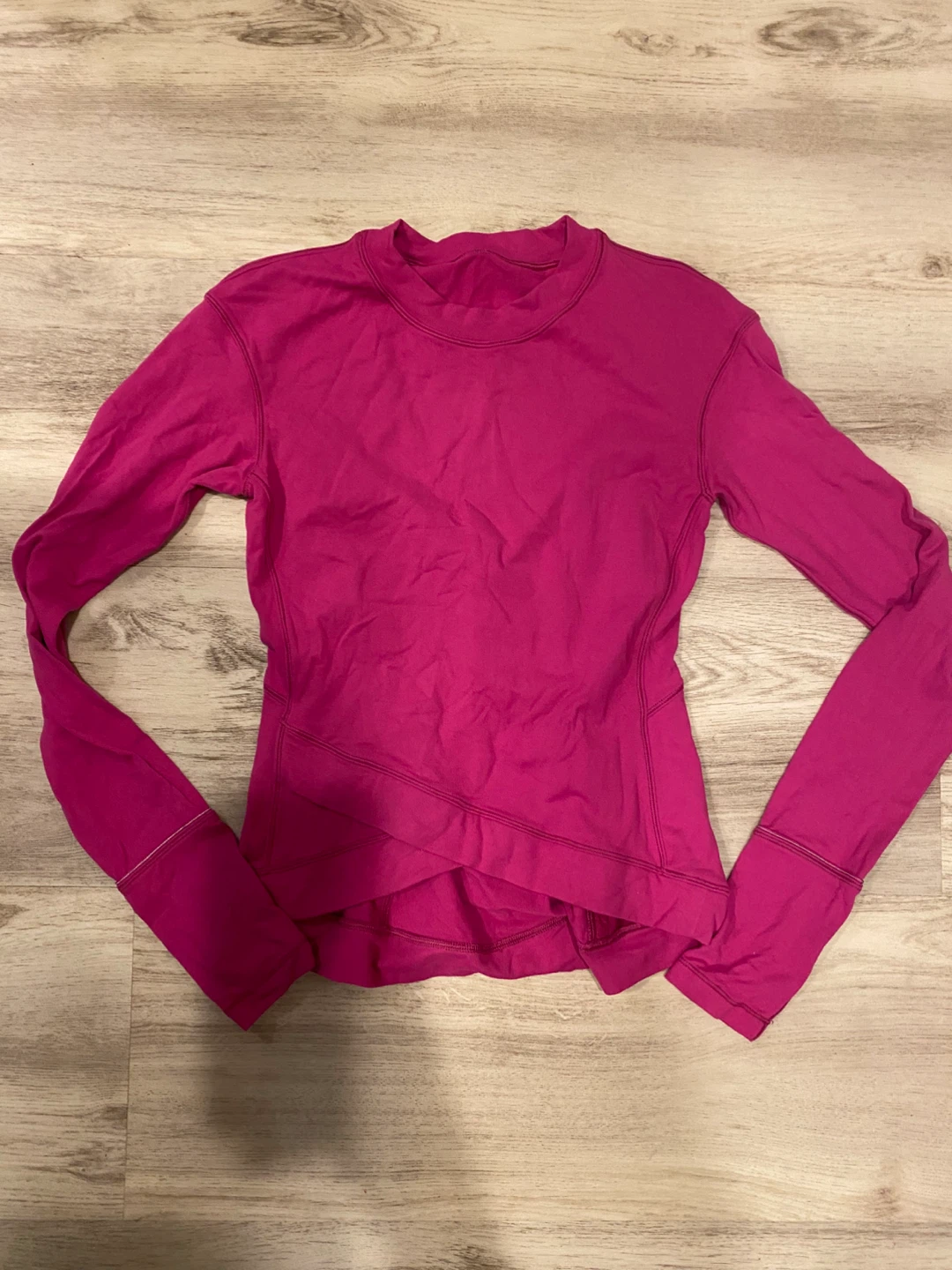 Lululemon Long Sleeve Top Criss Cross Pink
