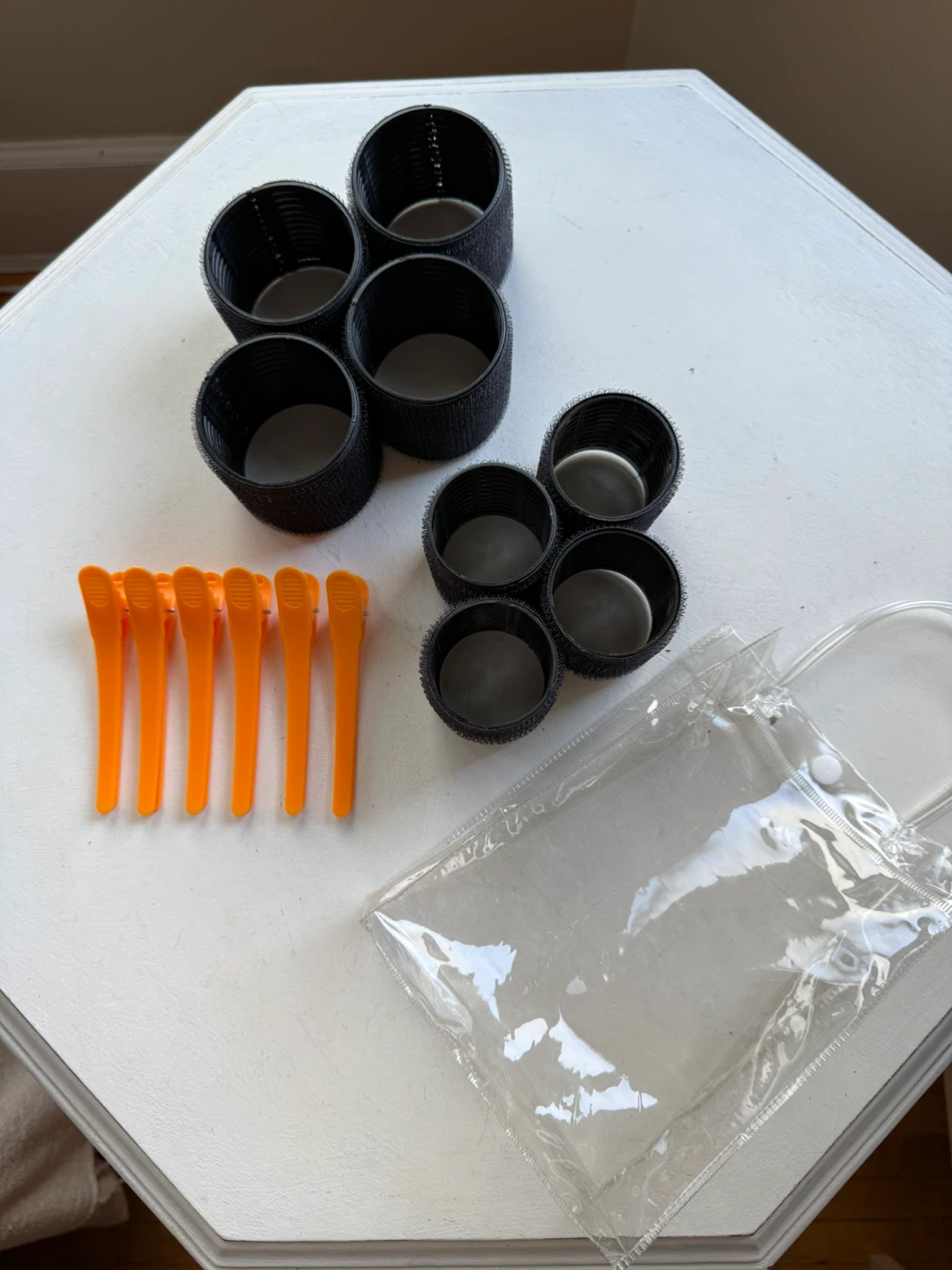 Hair rollers x8 — set w/ clips + bag - photo 2