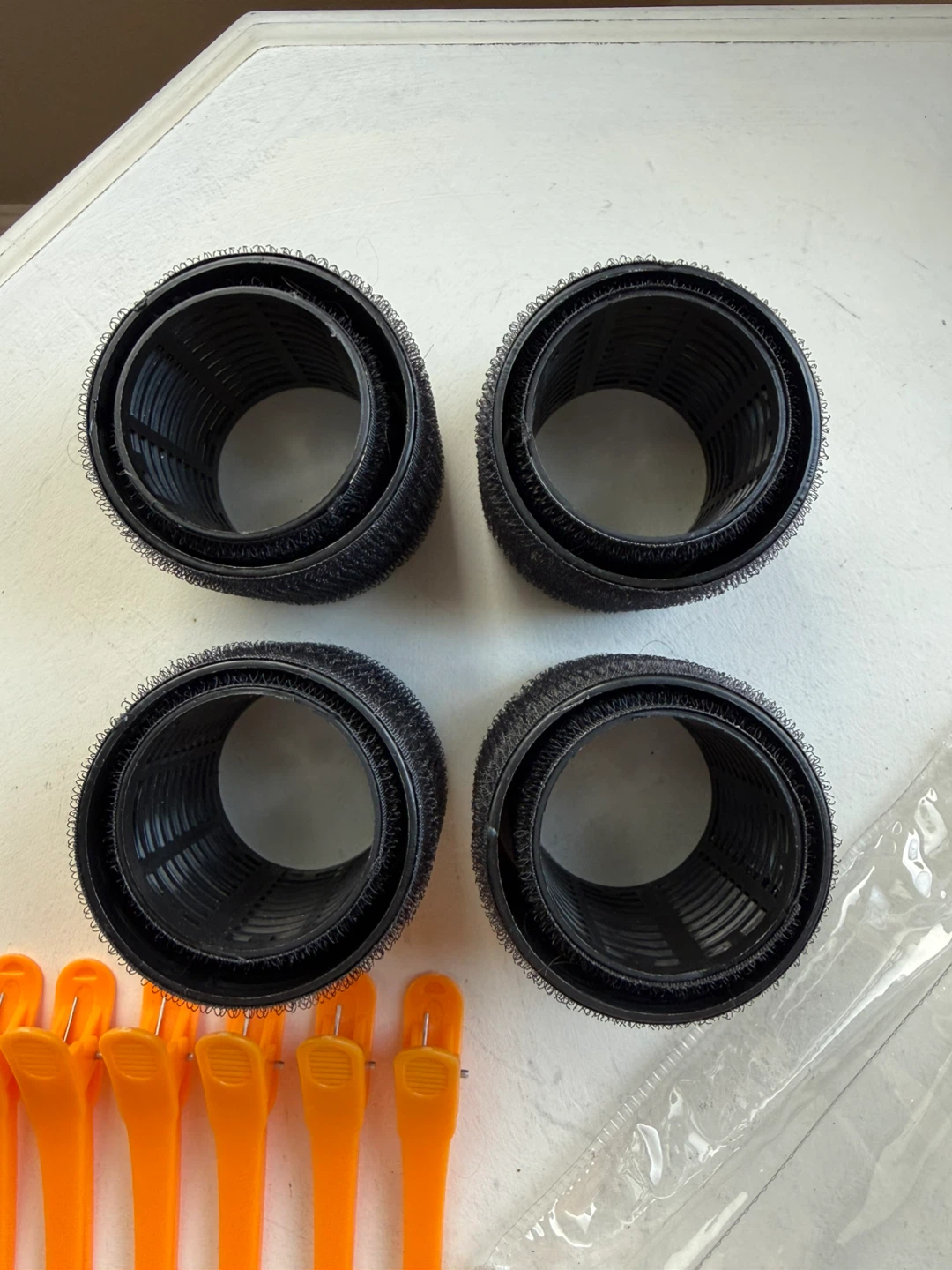 Hair rollers x8 — set w/ clips + bag - photo 4