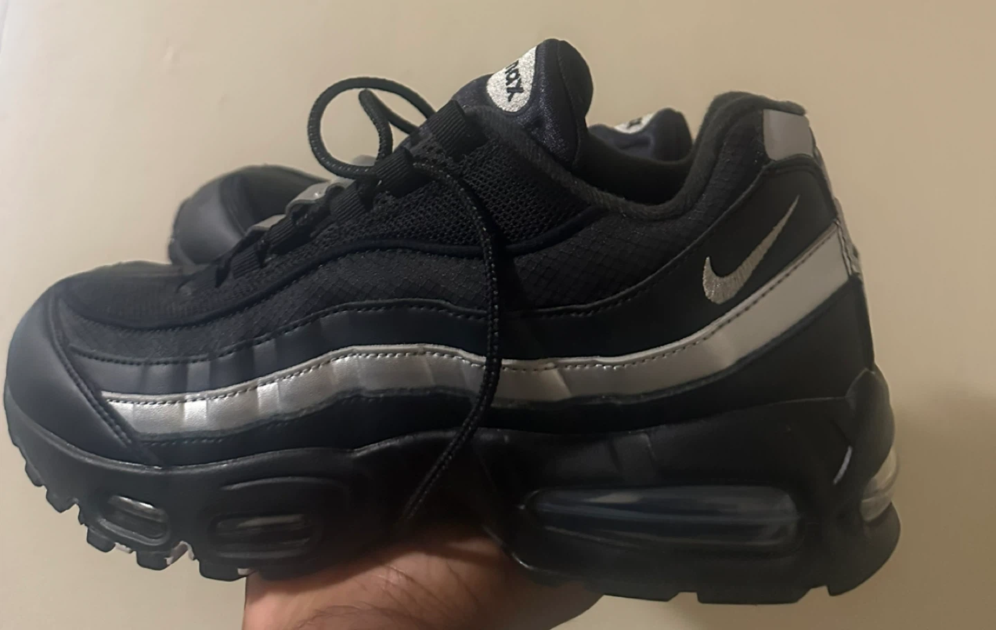 Brand new size 9 Nike Air Max 95 Black and Silver