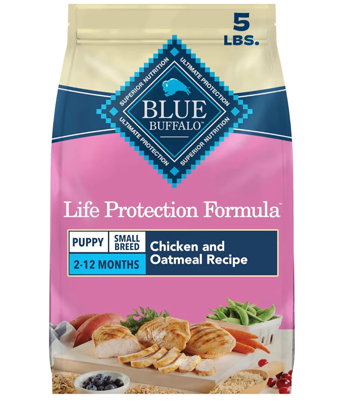 Blue Buffalo Puppy Small Breed Chicken & Oatmeal 5 lbs