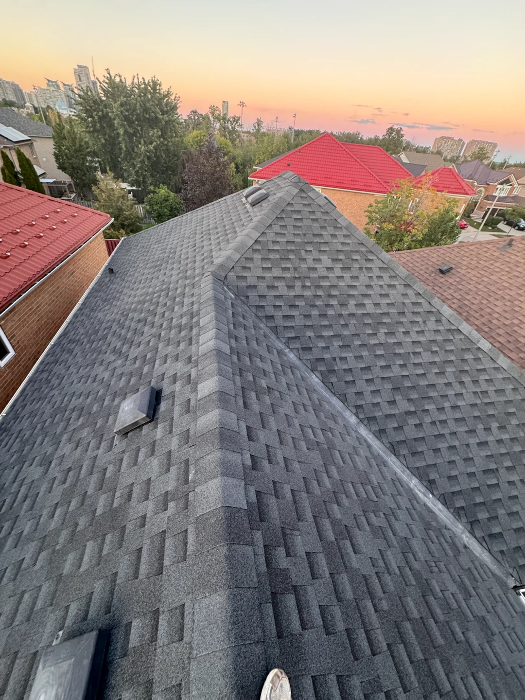 Leftover Asphalt Roofing Shingles
