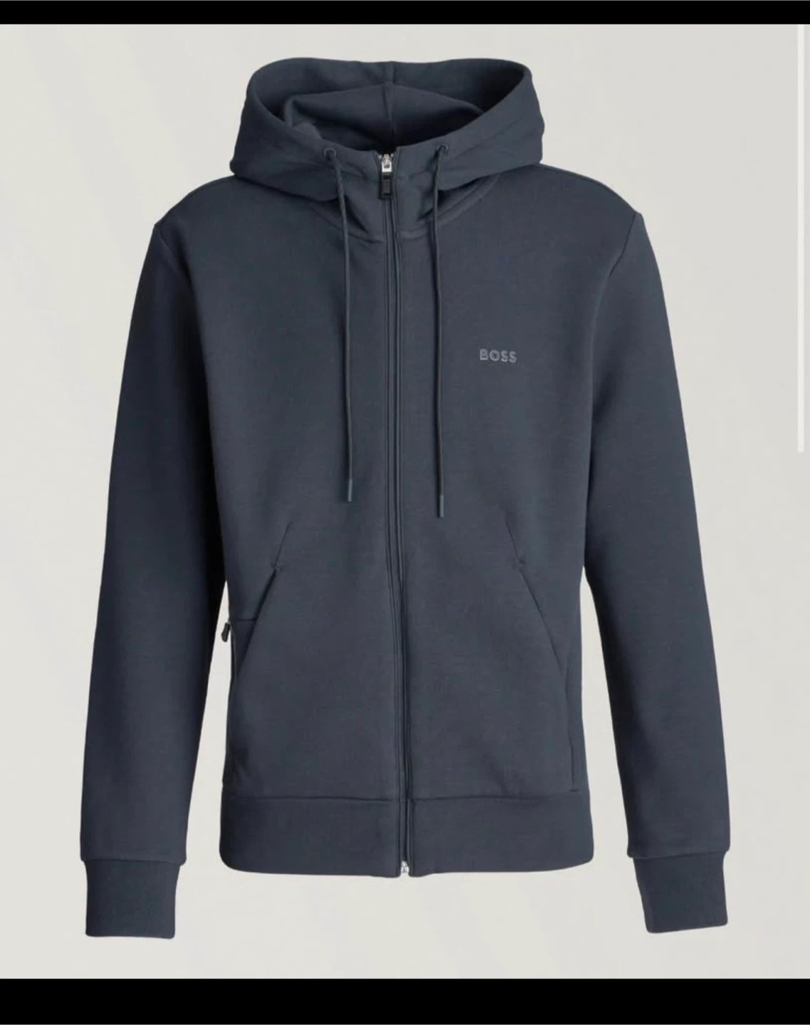 BOSS Grey. Full-Zip Hooded Sweatshirt (SIZE M) (OFFERS) - photo 3
