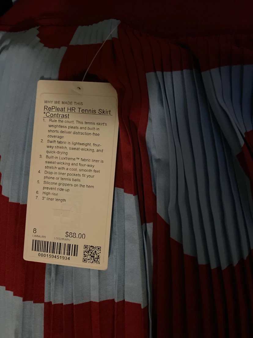 Lululemon RePleat HR Tennis Skirt Size 8 - photo 4