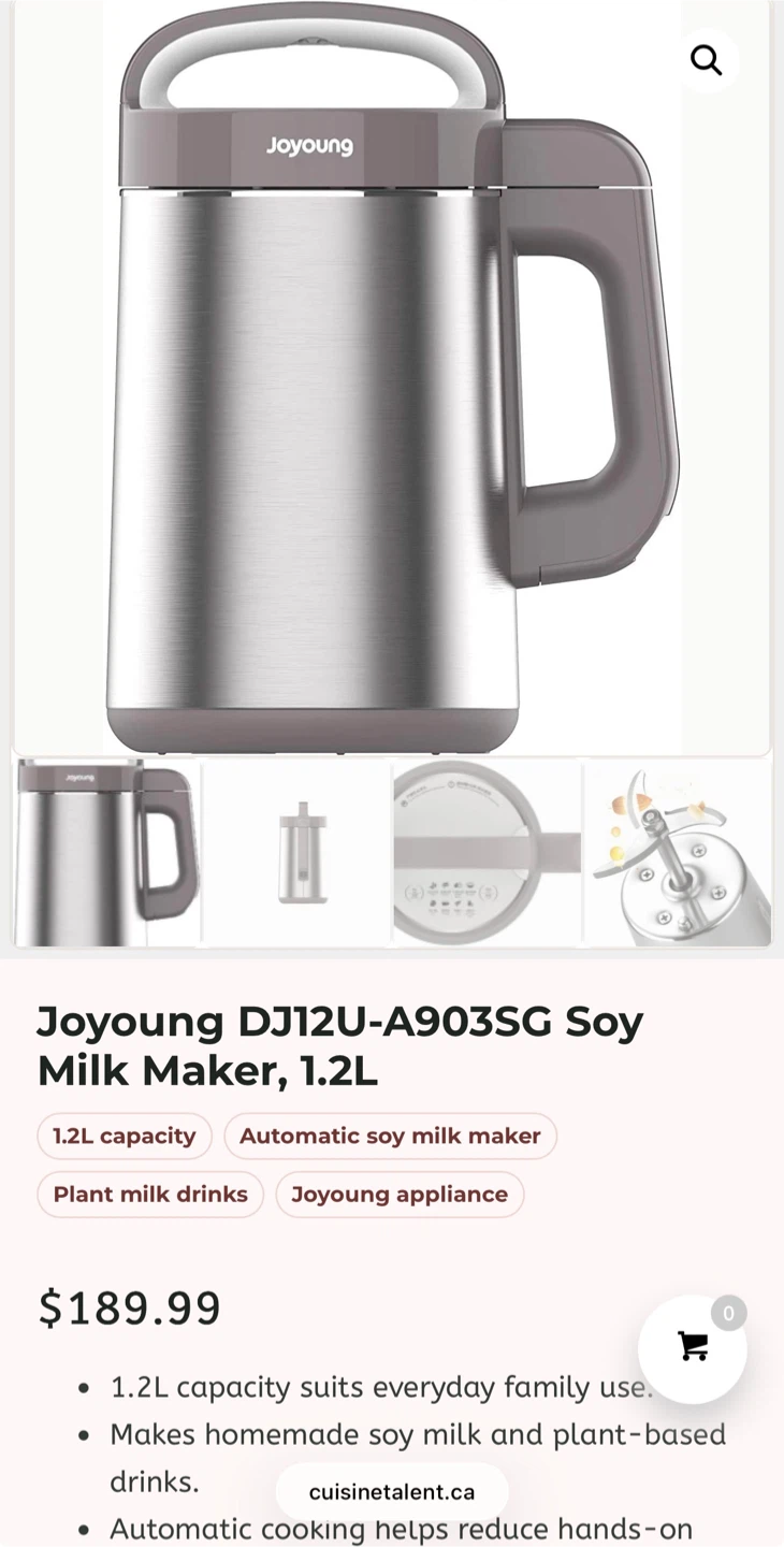 Joyoung 1.2L Soy Milk Maker + FREE Soybeans - photo 2