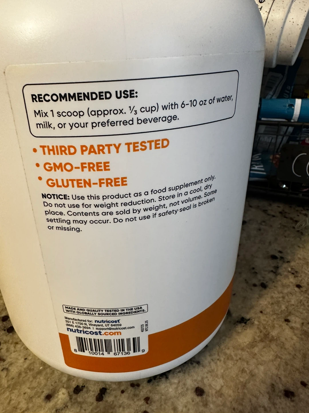 Nutricost Whey Protein Isolate Chocolate PB 5lb - photo 3