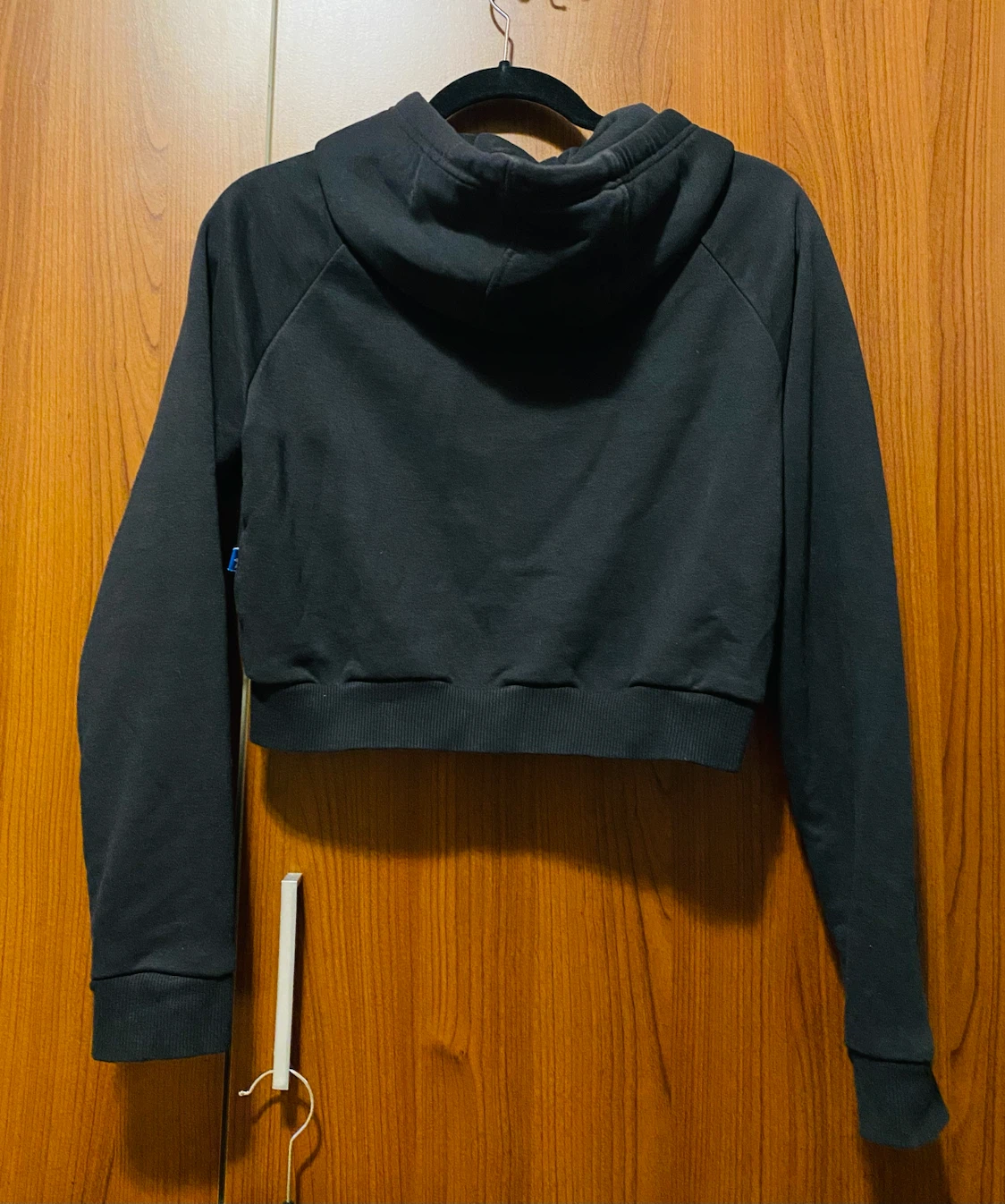 Adidas Black Cropped Hoodie - photo 2
