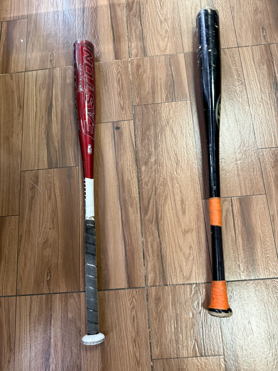 Easton and Black Baseball Bats