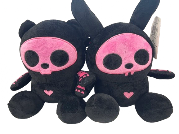Two Skelanimals Plush Toys