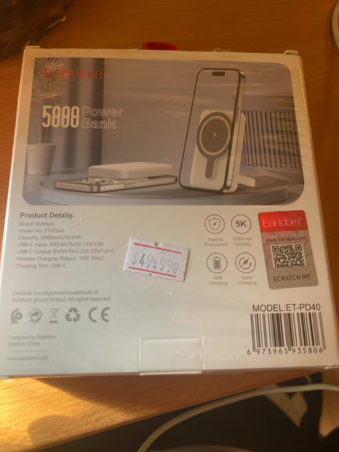 Earldom 5000mAh Mag-safe Power Bank PD40 - photo 3