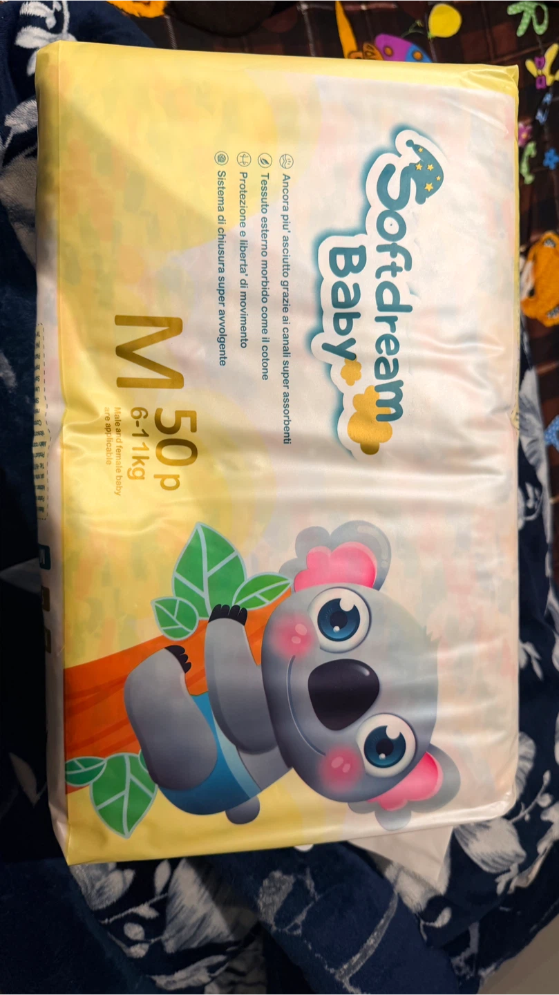 Softdream Baby Diapers Size M 50 Pack