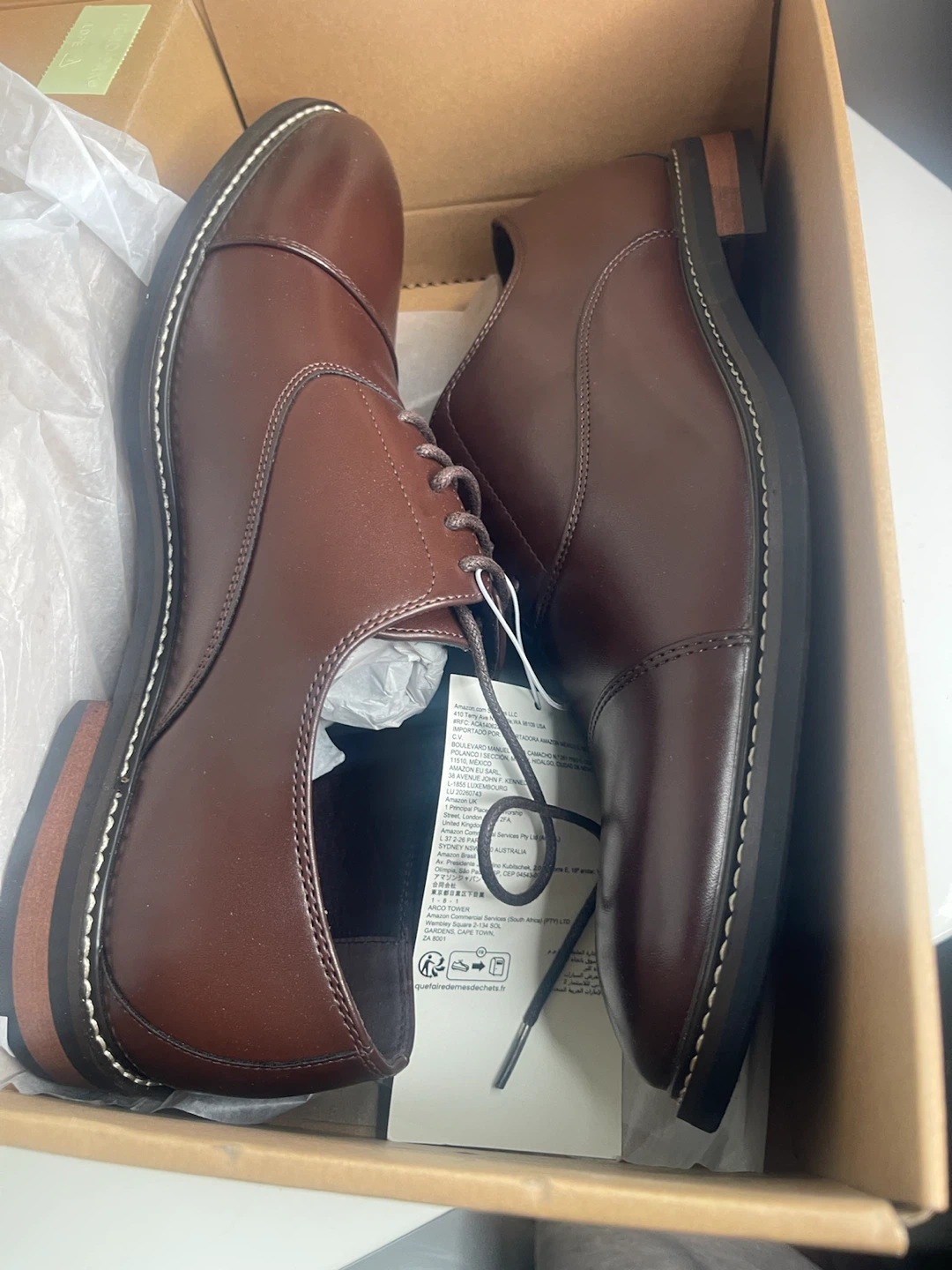 Amazon Essentials Men's Brown Oxford Shoes - photo 2