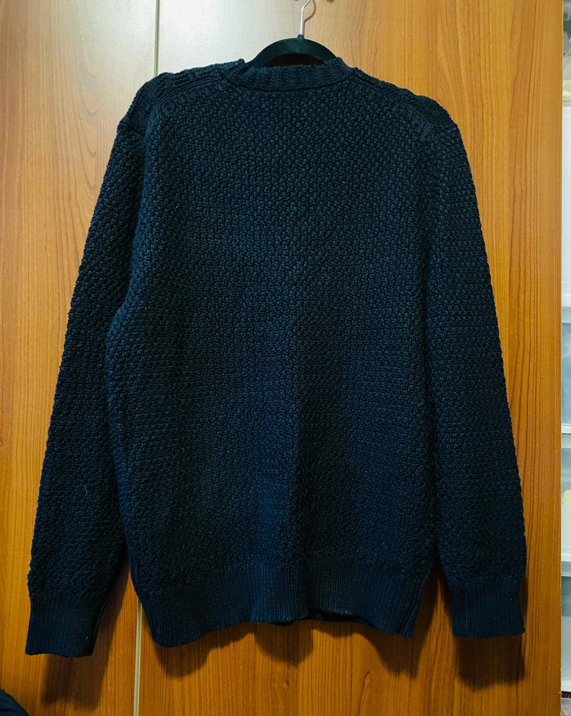 J.Crew Navy Black Textured Crewneck Sweater - photo 2