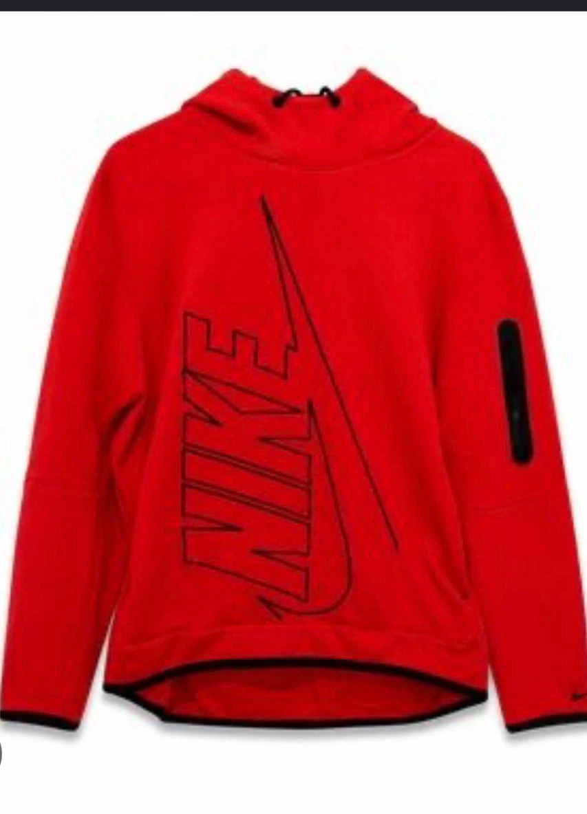 Nike Tech Fleece Red Hoodie