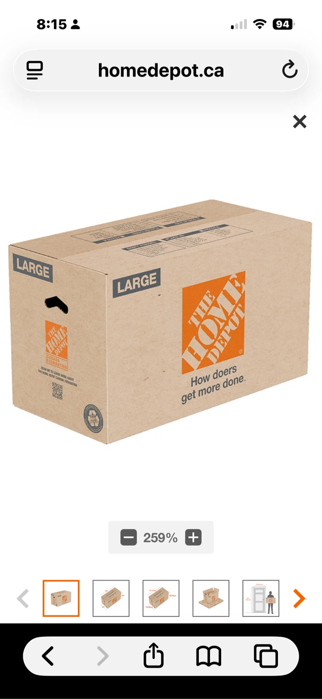 Home Depot Large Moving Box