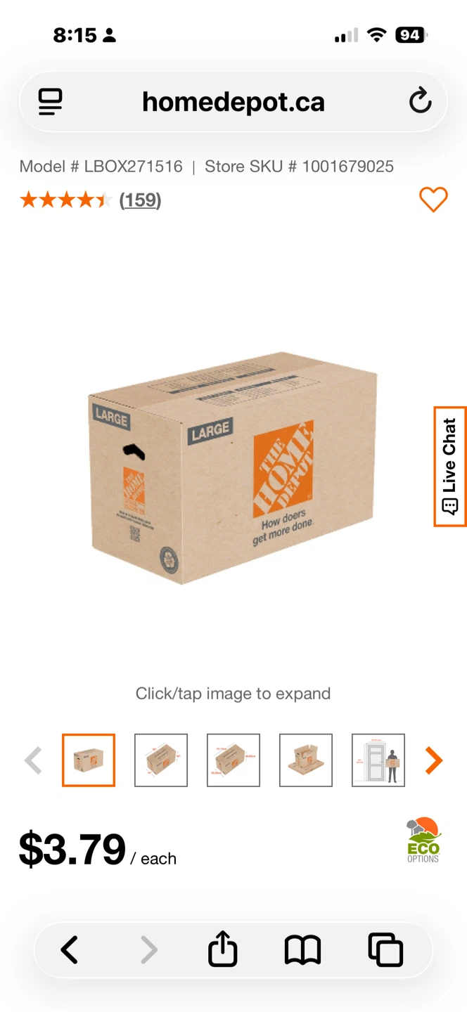 Home Depot Large Moving Box - photo 2